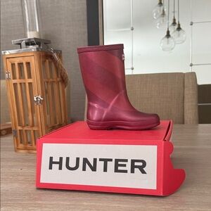 Hunter Burgundy Waterproof Boots for toddler